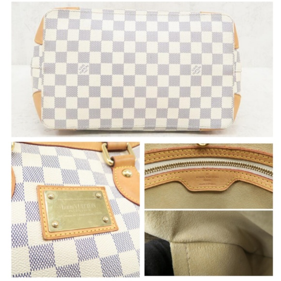 💯 Auth Louis Vuitton Hampstead PM Damier Azur - Picture 5 of 8